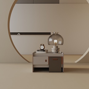 Modern Bedside Cabinet 3d model