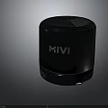 MIVI Black Portable Wireless Bluetooth Speaker With High Quality Sound And Compact Design
