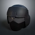 Tactical Weapon Helmet With Black Design And Full Face Shield For Military Use