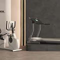 POLIFORM Modern Interior With Exercise Bike And Treadmill Fitness Equipment