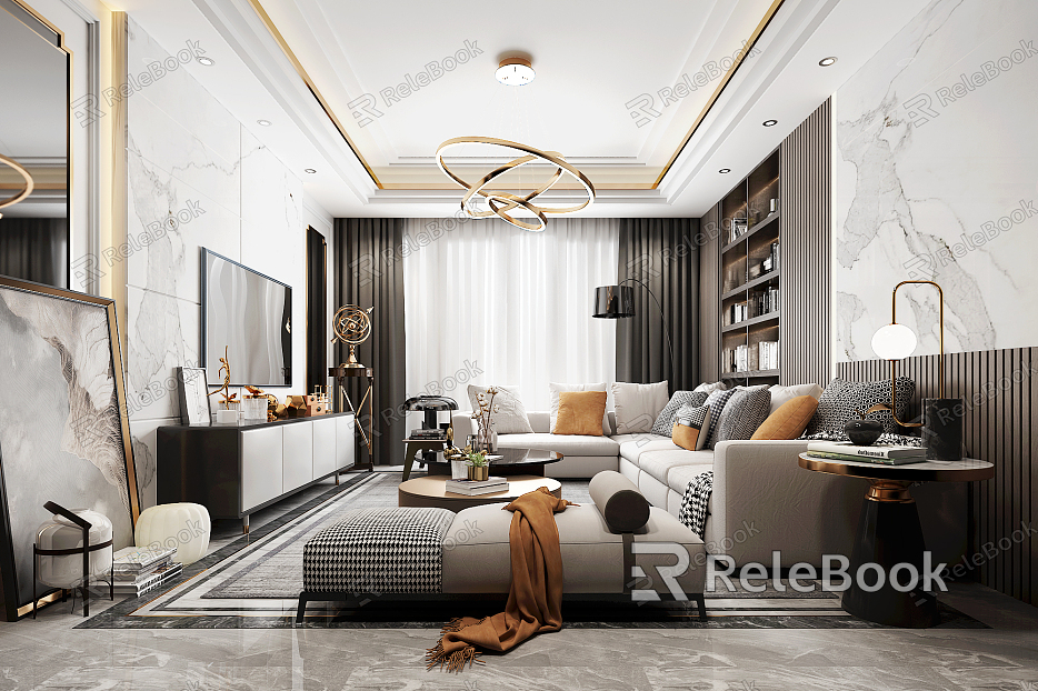 Light Luxury Living Room model