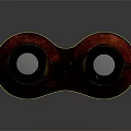 Commercial Binoculars with Vintage Design Red Fabric Covers and Metal Construction for Business