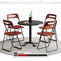 Modern Leisure Tables and Chairs Negotiation Tables and Chairs Dining Tables and Chairs 3d model