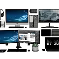 Modern computer portfolio 3d model