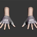 Purple Gray Half Finger Team SLGO Sports Gloves With Logo For Training