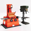 boring machine bench drill 3d model