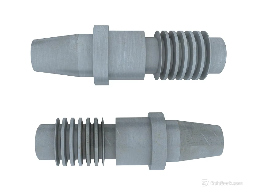 High Quality Grey Metal Hardware Tools Threaded Connector Parts for Industrial Applications 3d model 