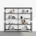 Modern Bookshelf Floor Bookshelf Bookshelf Ornaments Storage Rack Display Rack Decorative Shelf Bookshelf 3d model