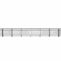 Sturdy Modern Outdoor Metal Railing With Vertical Bars Continuous Structure 3d model