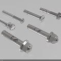Various Stainless Steel Metal Bolts And Expansion Hardware Parts For Industrial Use
