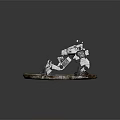 Modern Robot Machine Dinosaur Mechanical Dinosaur Mech Monster Science Fiction Monster 3d model