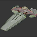 Modern Spaceship Spacecraft 3d model