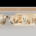 Stylish Clothing Store Interior With Elegant Decor Displayed Clothes And Soft Lighting
