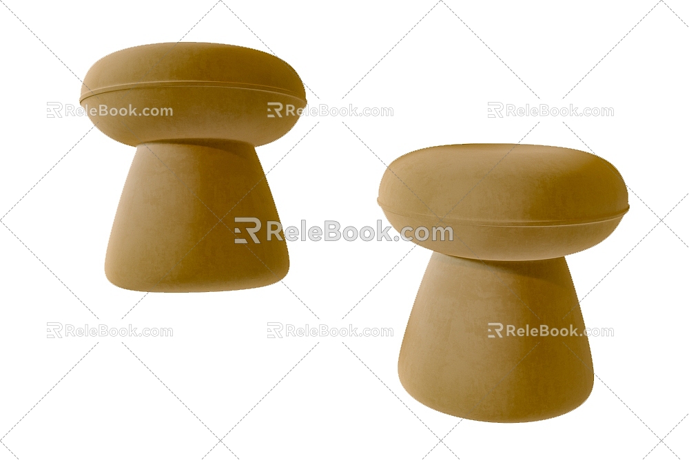 Modern Simple Sofa Stool Low Stool Simple Sofa Stool 3d model