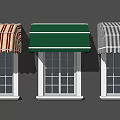Different Types Of Colorful Awnings For Window And Storefront Exterior Design