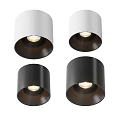 Modern White And Black Downlights With Bright LED For Home Ceiling Lighting 3d model