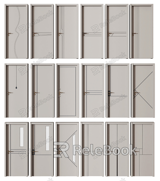 Modern swing door door swing door combination model