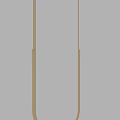 Elegant Modern Decorative Floor Mirror with Gold Stand and Striped Design