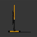 Portable LED Floodlight With Yellow Handle Black Housing Bright LED Bulbs And Wheels