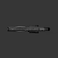 Modern Tactical Revolver Design With Metal Body Black Grip And Cylinder