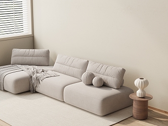 modern corner sofa double sofa 3d model