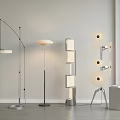 Stylish Floor Lamps with Diverse Designs in Modern Interior Display Setting