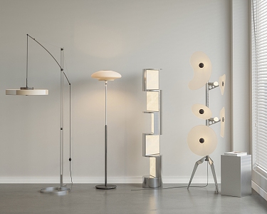 Modern Minimalist Metal Floor Lamp 3d model