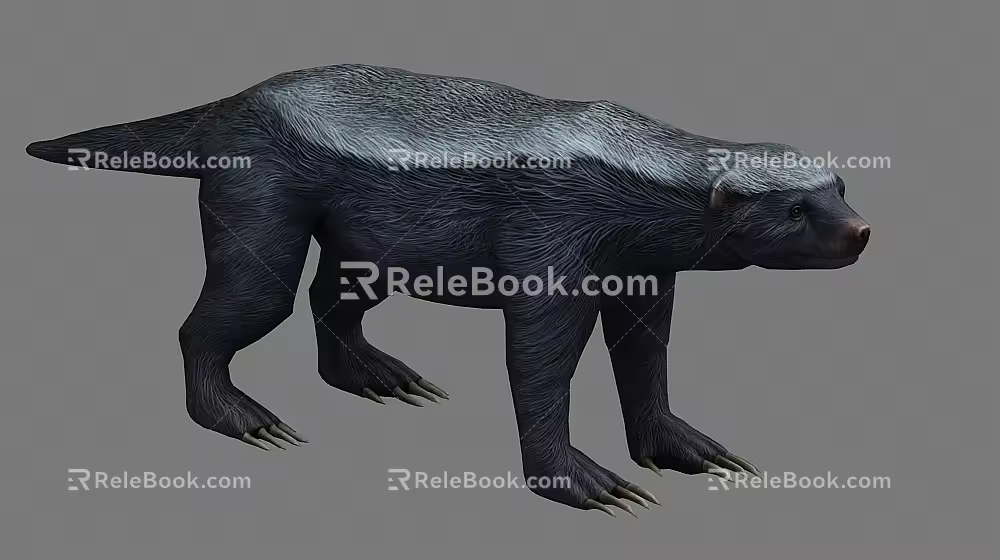 honey badger 3d model