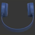 Blue Over Ear Headphones With Soft Fabric Ear Cups Modern Stylish Design For Daily Use