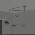 Modern Pendant Light with Minimalist Metal Frame and Circular Shade for Contemporary Indoor Home Decor