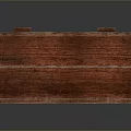 Natural Wooden Storage Box With Handles For Household Storage And Organization