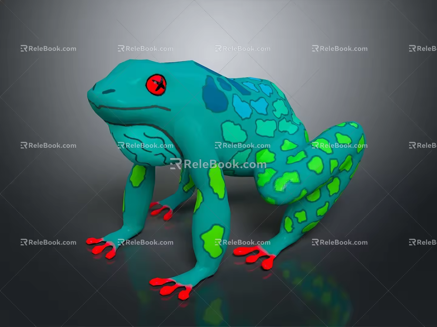 Frog Poison Frog Game Frog Reptile Cold Blooded Animal Reptile 3d model