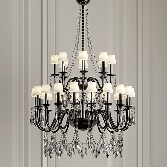 European Crystal Chandelier French Crystal Chandelier 3d model