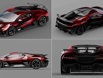 Hyundai Bugatti sports car Bugatti divo sports car Super Run Bugatti Super Run Car sports car 3d model