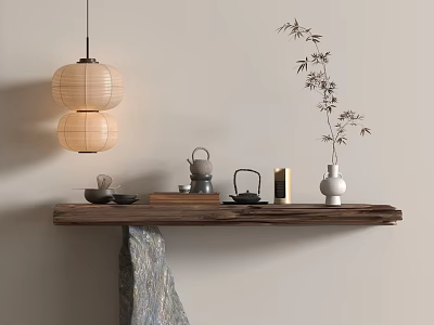 New Chinese Zen Style New Chinese Duan Jing New Chinese Duan Jing New Chinese Duan Jing Tai Shi Chair Solid Wood Single Chair New Chinese Style 3d model