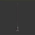 Industrial Slender Metal Pole Structure With Stable Base And Vertical Support Design