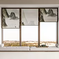 New Chinese Curtain 3d model