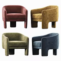 Stylish Modern Single Sofa with Comfortable Design and Various Colors for Living Room