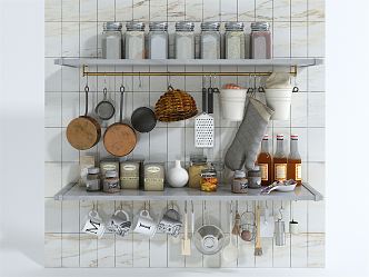 Modern Kitchen Supplies 3d model