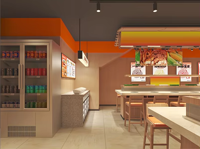 Hot pot shop 3d model