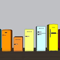 Modern refrigerator 3d model