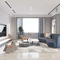 Modern Dining Living Room Open Design With Wine Rack Pendant Lights Island Counter And Seating