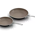 Polymeric Omelet Frying Pan Household Non-stick Pan Steak Gas Induction Cooker Universal Frying Pan 3d model