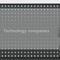 Modern Office Partition With Geometric Patterns And Green Plant For Technology Companies