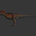 Colorful Tyrannosaurus Rex Dinosaur Model With Vibrant Patterns And Detailed Features