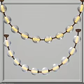Elegant Illuminated Chandelier With Glass Balls And Golden Frame For Modern Interior