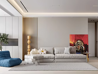 modern living room 3d model