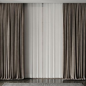 Modern Curtains 3d model