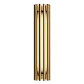 Modern Gold Brass Wall Sconce With Vertical Sleek Stripes Design For Home Interior