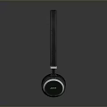 Stylish Modern Over Ear Headphones With Black Orange Accents And Ergonomic Design